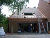 Renovatietraject - afwerken & isoleren nieuw dakgebinte voorgevel
