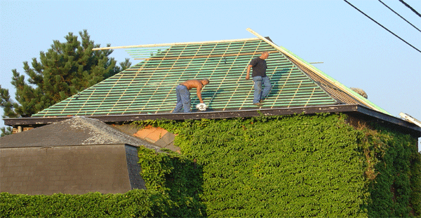 Hellende daken - Leien