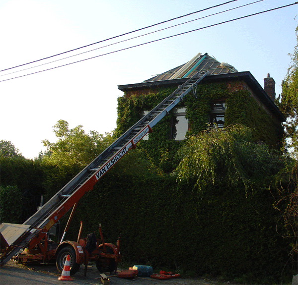 Hellende daken - Leien